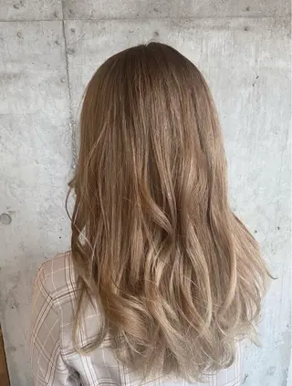 ロング カラー ヘアアレンジ ❤️カラー得意 🧡松浦睦樹❤️のヘアスタイル