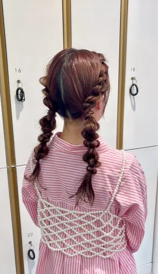 ヘアアレンジ 艶髪/透明感カラー 🫧韓国ヘアのヘアスタイル