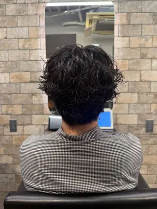 ショート パーマ メンズ fan.ray⚽️ 髙橋翔一のヘアスタイル
