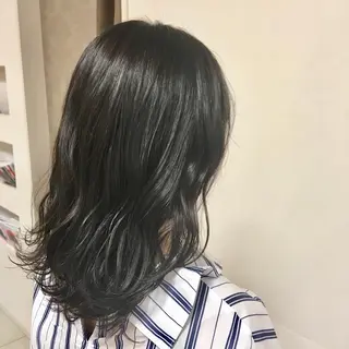 セミロング カラー パーマ ヘアアレンジ 【Sweep】おじま のぞみのヘアスタイル