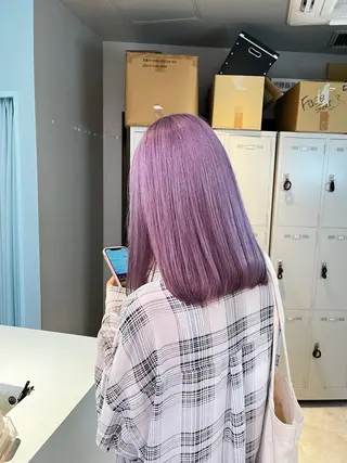 ミディアム カラー ブリーチカラー 🩵MIZUKIのヘアスタイル