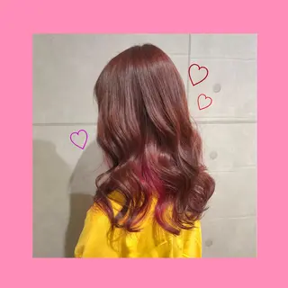 セミロング カラー 韓国ヘア得意❤︎森澤 悠佳のヘアスタイル