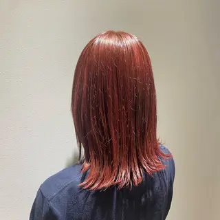 ミディアム カラー 柳原 沙耶のヘアスタイル