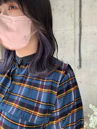 ミディアム カラー なかの たくみのヘアスタイル