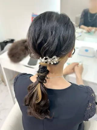 ロング ヘアアレンジ ヘアセット専門店 Rのヘアスタイル