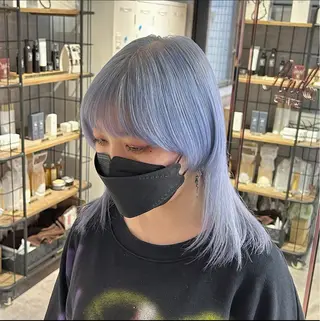 ショート カラー ブリーチ&エクステ 🥀ケアカラー特化のヘアスタイル