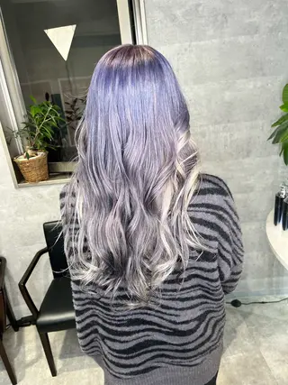 ロング カラー エクステ ダブルカラー新宿のヘアスタイル