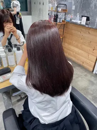 カラー *ブリーチなし🤎 透明感カラー🤎のヘアスタイル