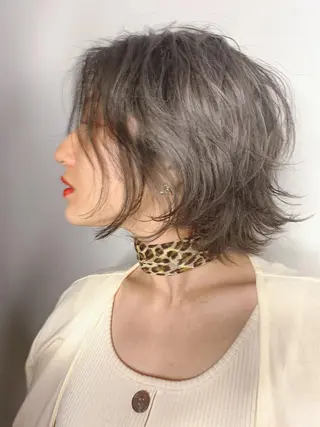 ショート カラー 美髪形成！色素改善！ 秋田　和輝のヘアスタイル