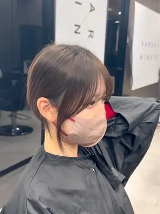 セミロング カラー 新宿/顔周りカット/ レイヤー/がっきーのヘアスタイル
