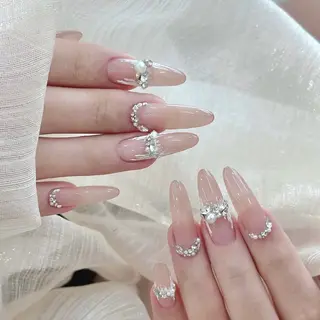 ネイル By moonネイル 🌷ワンホン/韓国風のネイルデザイン