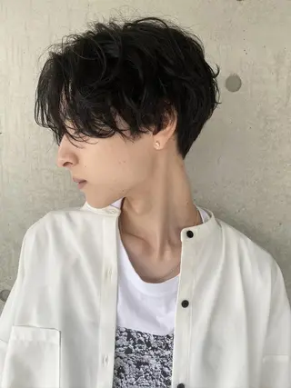 ショート パーマ メンズ ✨【公式】渋谷メンズ サロン BLUCK✨のヘアスタイル