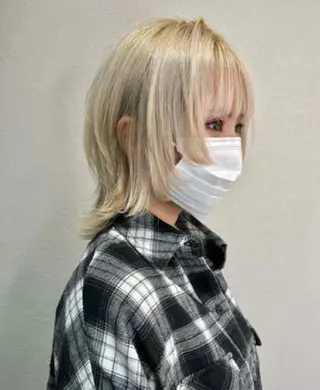 ミディアム 石川 大瑚のヘアスタイル