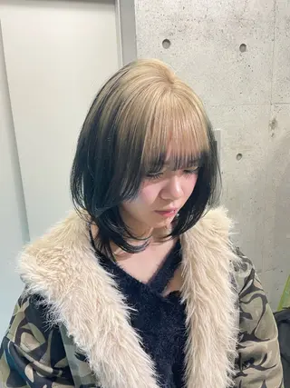 ショート カラー 🌟ブリーチ/ボブ/ レイヤー渋谷☀️のヘアスタイル