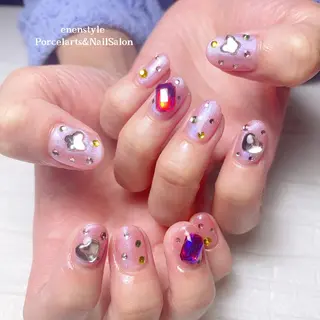 ミディアム ネイル 🐾enen style 🐾のネイルデザイン
