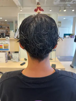 パーマ メンズ ニュアンスパーマ/ フェザー/マッシュのヘアスタイル