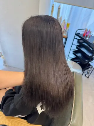 セミロング カラー ヘアアレンジ 暖色系/透明感 治野心のヘアスタイル