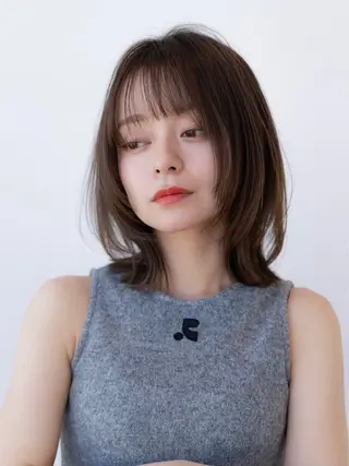 ミディアム いがらし ふうらのヘアスタイル