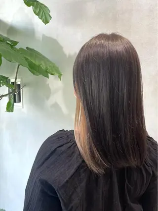 セミロング カラー レイヤーカット 🌿 濱野玲奈のヘアスタイル