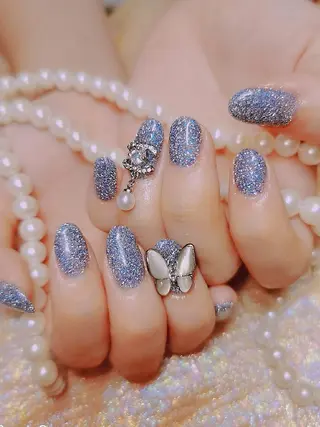 ネイル フィルイン・深爪矯正 長さ出し🎀のネイルデザイン
