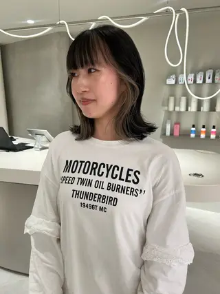 ミディアム カラー 海外レイヤー /NAGISAのヘアスタイル