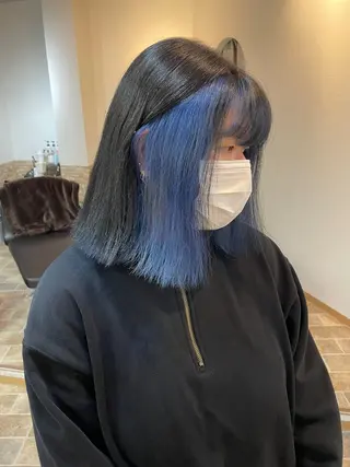 ミディアム カラー YUI/ ブリーチカラー🌷のヘアスタイル
