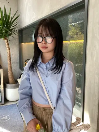 セミロング カラー 村田 りょうやのヘアスタイル