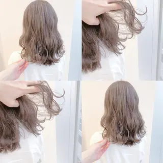 ミディアム カラー 横浜ブリーチムラ直し ハイトーン/ブリーチのヘアスタイル