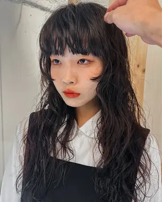 ロング パーマ レイヤー/パーマ /ウルフ/nabeのヘアスタイル