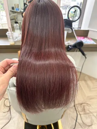 ロング カラー ✨️美髪矯正×似合わ せ艶カラー✨藤田透のヘアスタイル