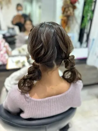 ミディアム 伊藤 栄子のヘアスタイル