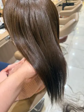 セミロング カラー 韓国ヘアメイク🎀/ 縮毛矯正✨山本媛香のヘアスタイル