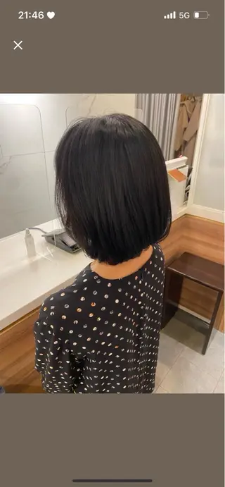 ショート カラー 石川 幸呼のヘアスタイル