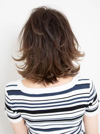 ミディアム La・sol HAIRのヘアスタイル