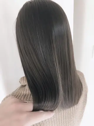 セミロング カラー ヘアアレンジ 竹内ケンゴ🇰🇷 EIGHT藤沢のヘアスタイル