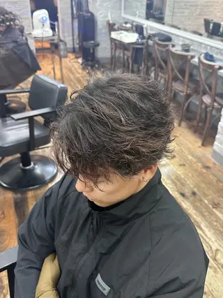 パーマ メンズ 🩵ベリーショート✨ パーマスタイル みくのヘアスタイル