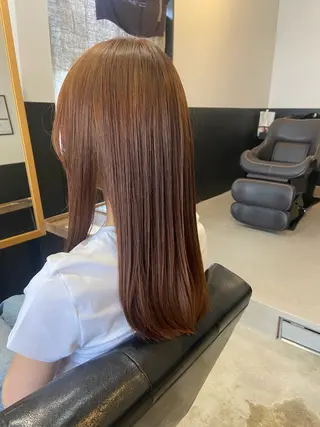 セミロング 💫縮毛矯正/ カット💫徳永あい子のヘアスタイル
