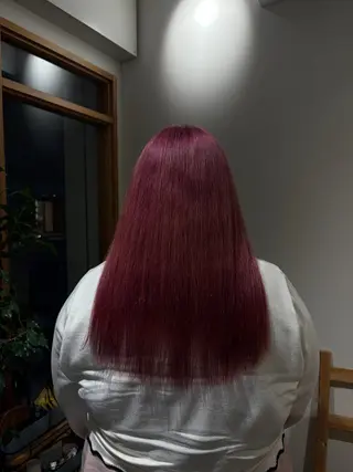 ロング カラー 荒井 茉凜のヘアスタイル