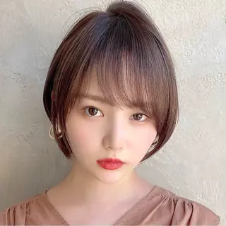 ショート カラー 💍新宿ショート 💍岩田莉奈のヘアスタイル