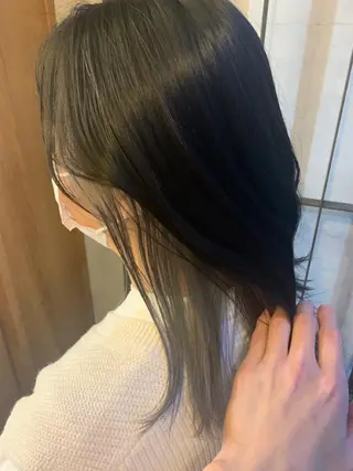 ロング 艶髪color💎髪 質改善ストレート大吉のヘアスタイル