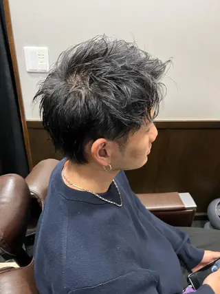 ミディアム 長野 風人のヘアスタイル