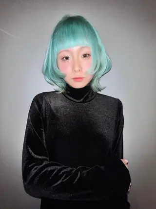 ミディアム カラー 圧倒的デザイン力 店長🎨RENAのヘアスタイル