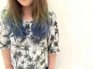 セミロング カラー ハイトーン×髪質改善 KENTAのヘアスタイル