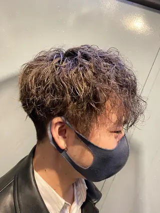 パーマ メンズ メンズブリーチカラー /パーマ ごーた立川のヘアスタイル
