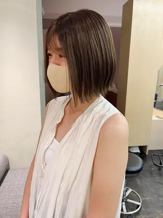 ショート 西山 紗耶香🪽 透明感カラー/ボブのヘアスタイル
