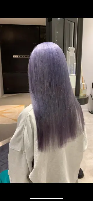 ロング カラー れい🫧 ハイトーン特化のヘアスタイル