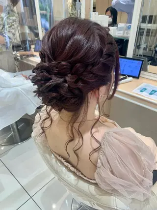 セミロング ヘアアレンジ 宮永 璃沙のヘアスタイル