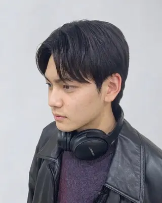 ミディアム パーマ メンズ 韓国🇰🇷メンズ パーマクメユウキのヘアスタイル