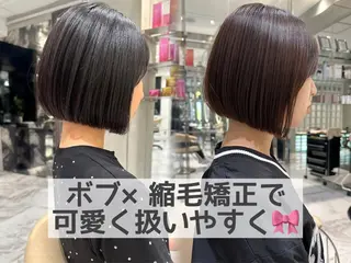 ショート カラー パーマ 透明感カラー/艶髪/ 縮毛矯正/たくまのヘアスタイル