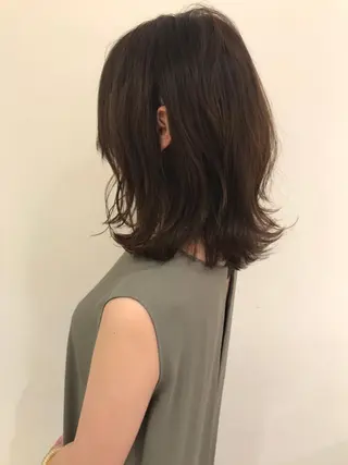 ミディアム カラー 【髪質改善】 梅田　聡のヘアスタイル